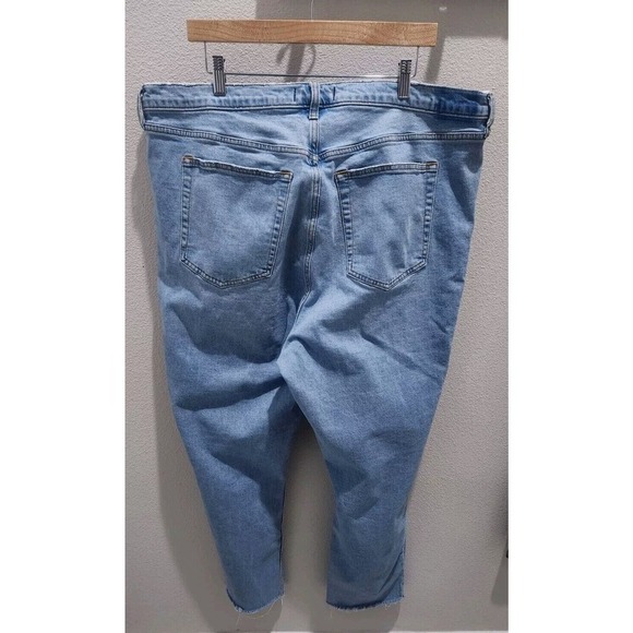 Abercrombie & Fitch 36/22 Ultra High Rise‎ 90s Straight Criss Cross Curve Jeans - Picture 4 of 13